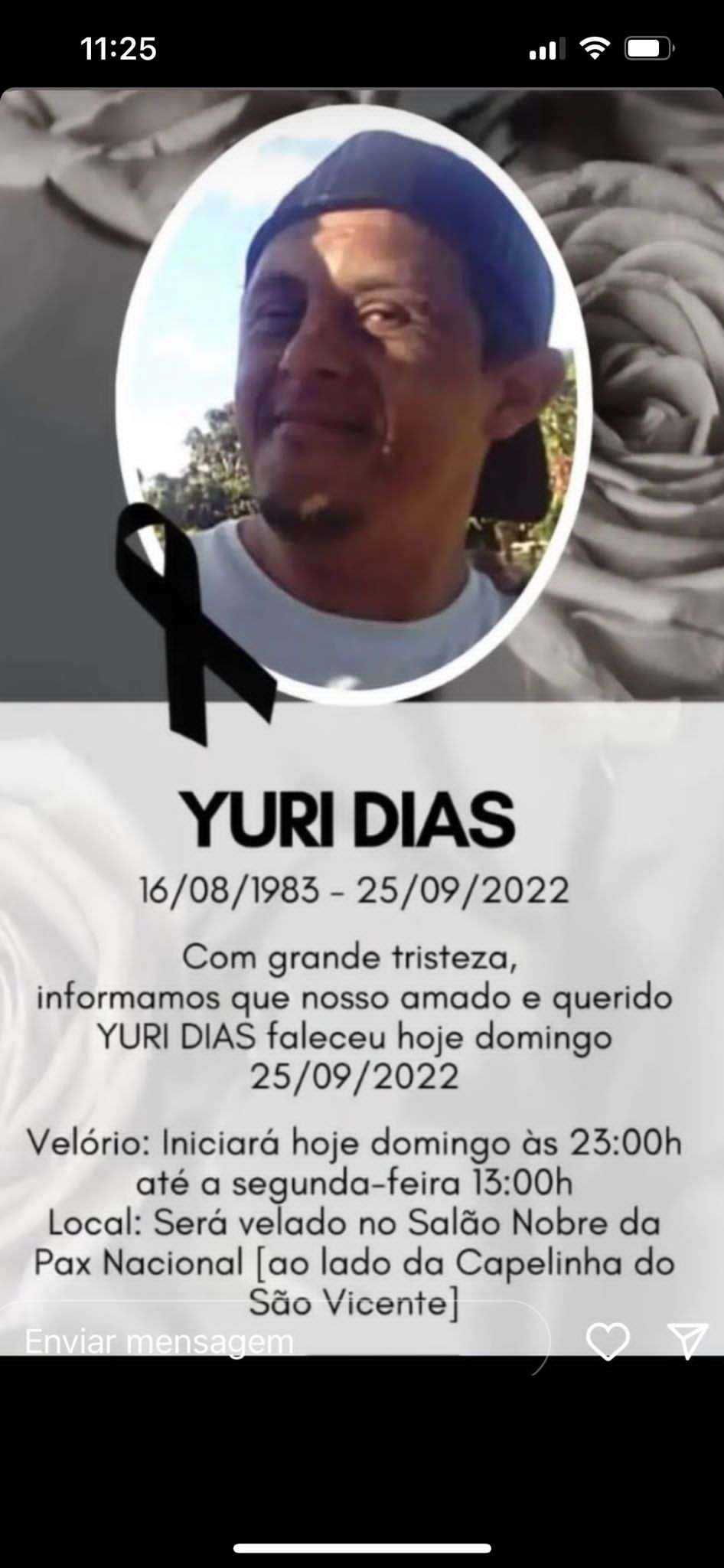 Luto Em Conquista Morre Yuri Dias Blog Do Rodrigo Ferraz