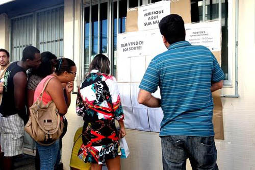 Prova de seleção de professores na rede estadual.(REDA)Foto: Elói Corrêa/GOVBA